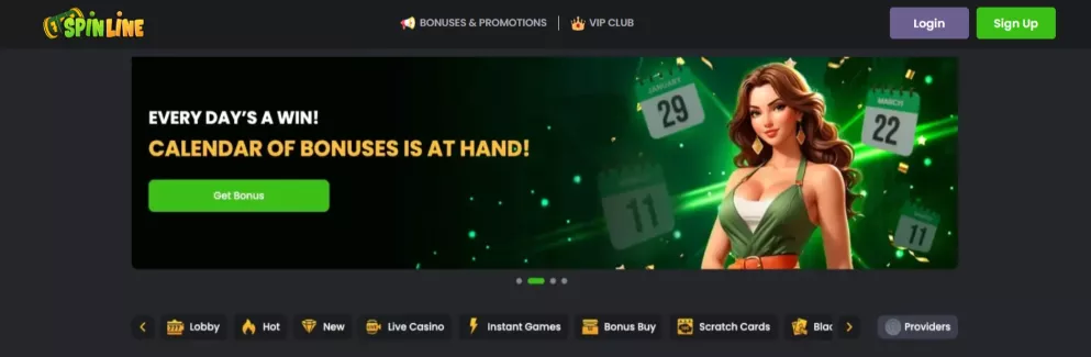 Spinline Casino Bonus 3600 Euro und 1100 Freispiele